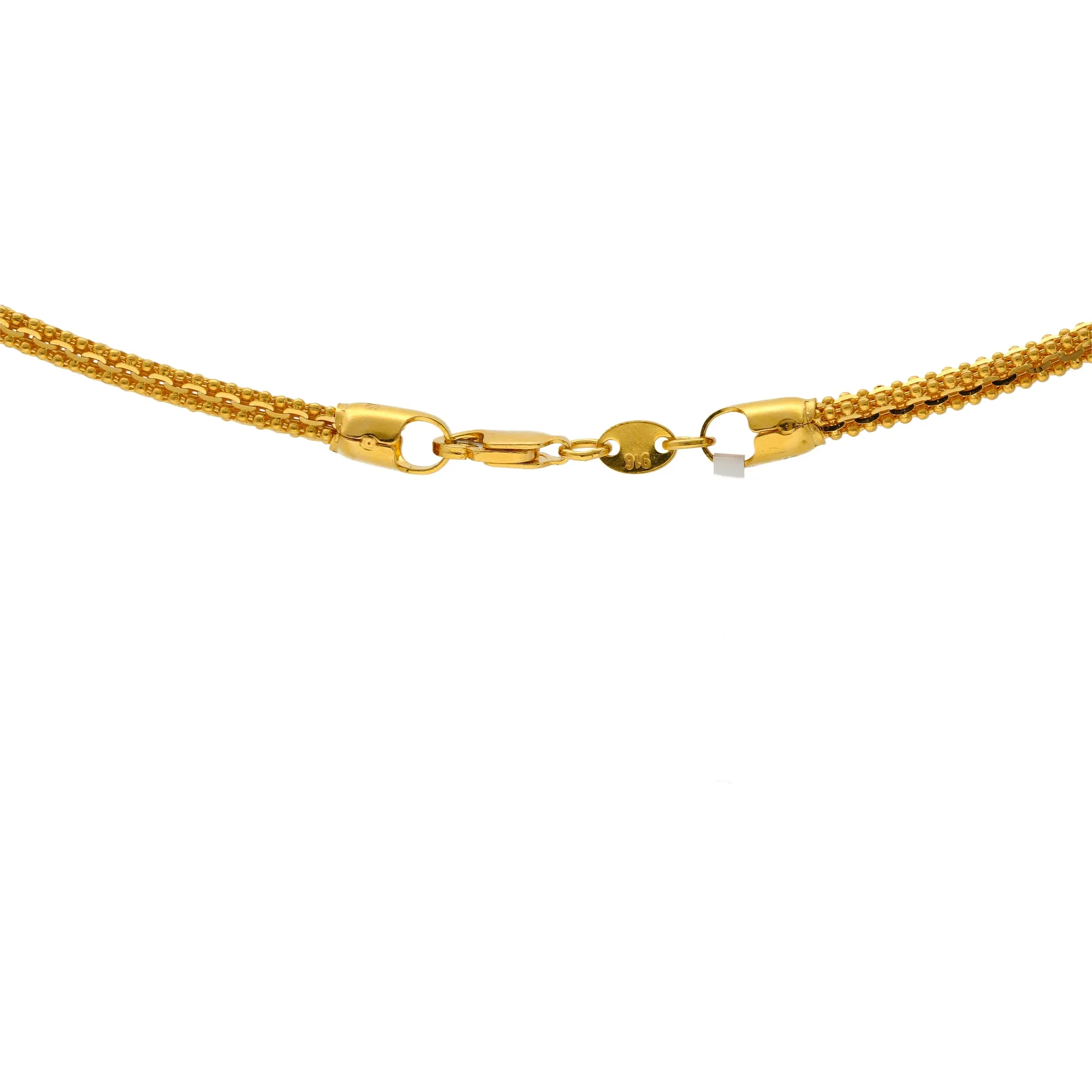 22K Yellow Gold Round 20in Chain(24.4 gm)