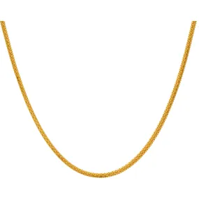 22K Yellow Gold Round 20in Chain(24.4 gm)