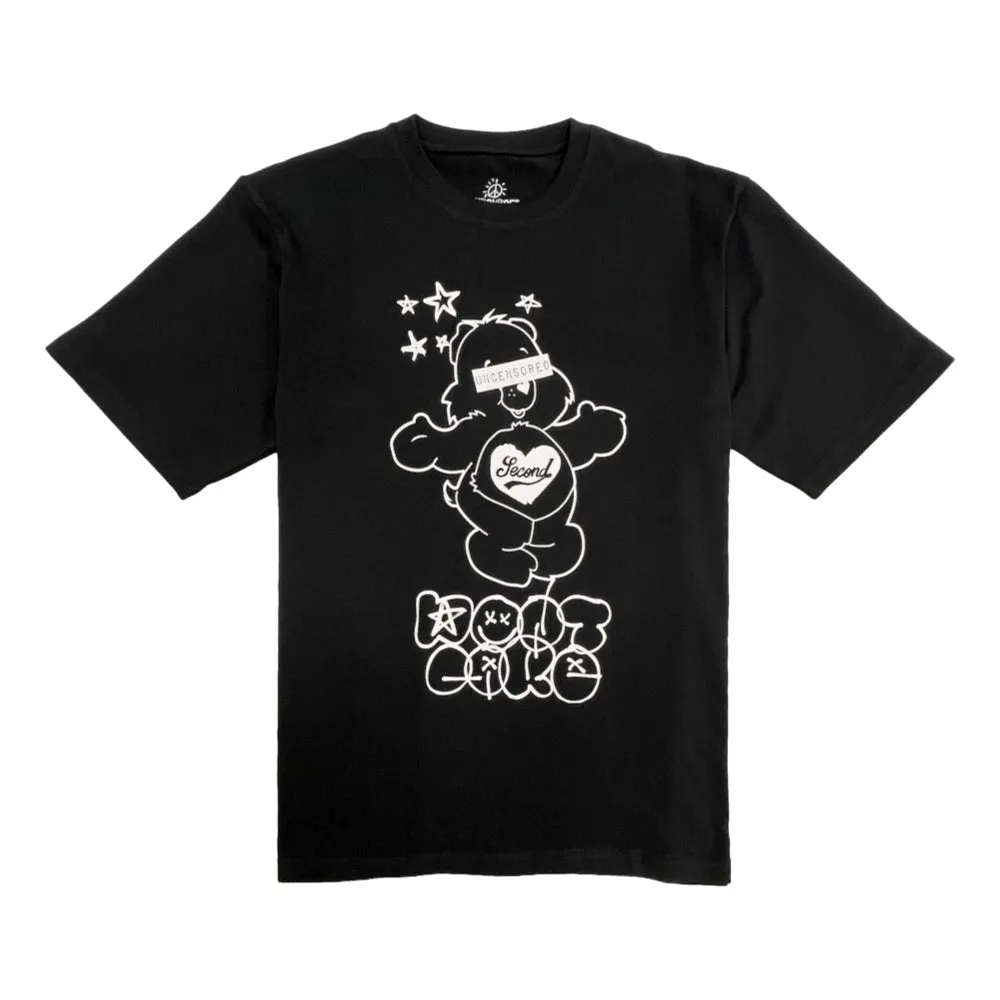 2ND CLOSET "UNCENSOR BEARS" T-SHIRT-BLACK