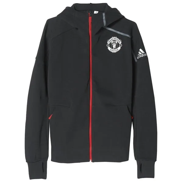 adidas Men's Manchester United Anthem UCL Z.N.E Hoodie Black/University