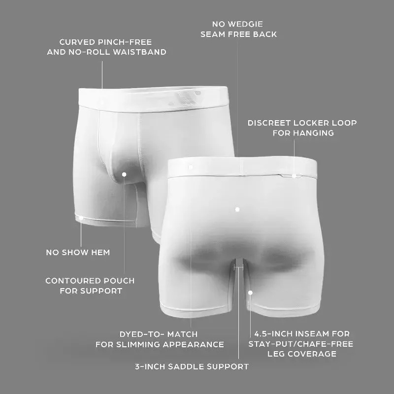 ALPHX Comfort Class Boxer Brief - Athletic Fit - Frost White | ALPHX.com