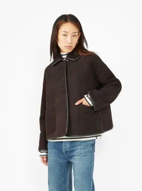 Avis Sheepskin Jacket Chocolate Brown