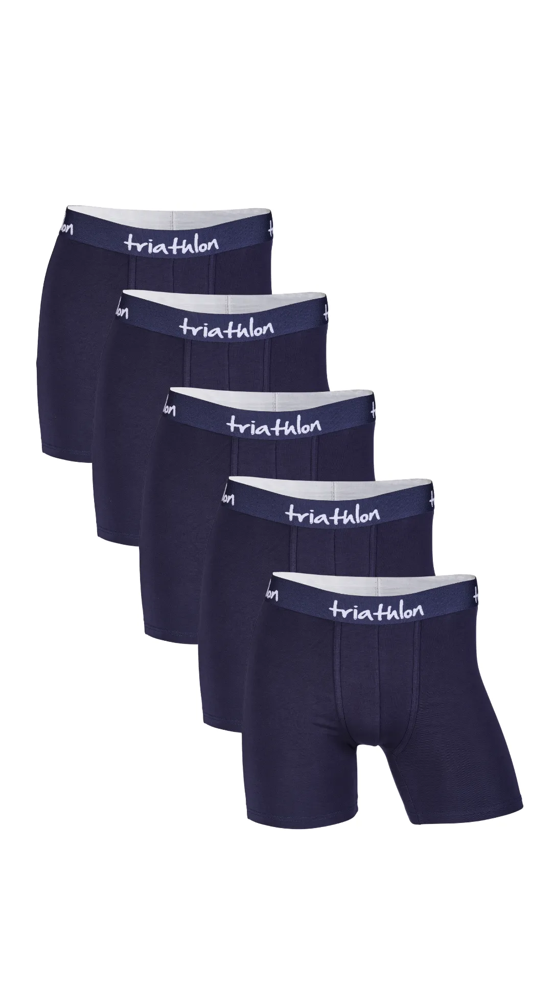 Bambus boxer shorts navy pakke (5 stk)