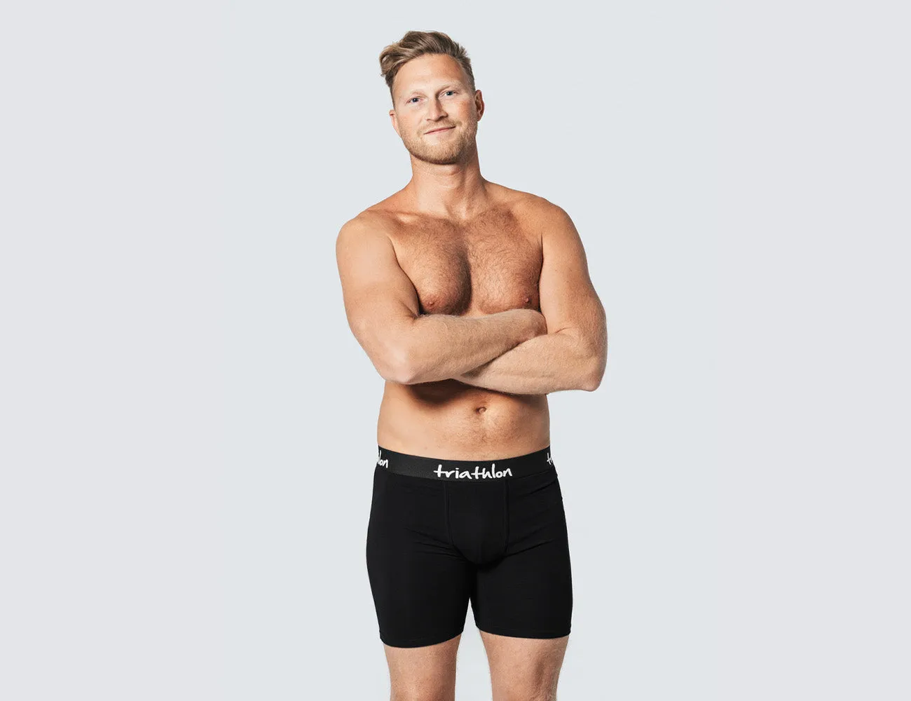 Bambus boxer shorts pakke sort (5 stk)