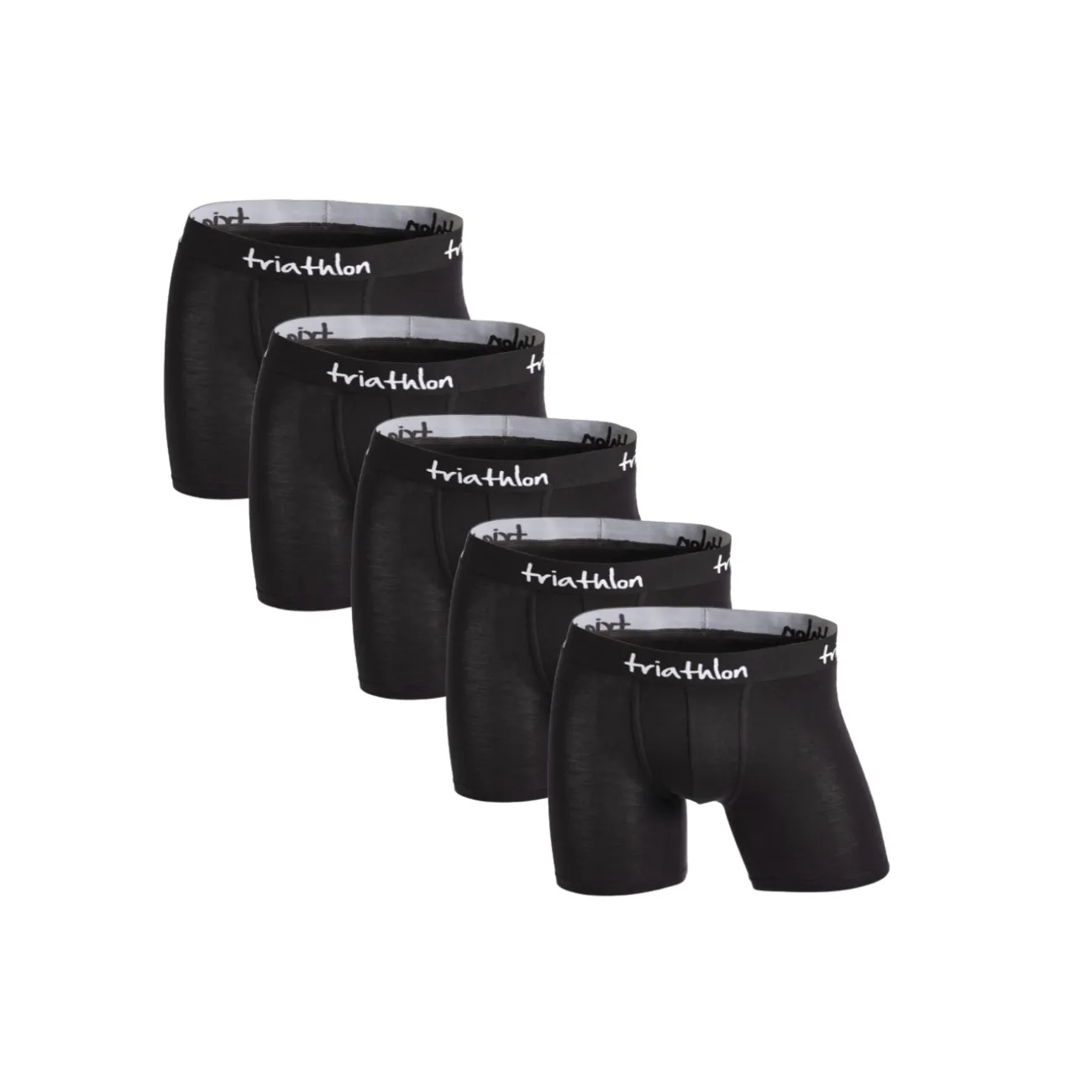 Bambus boxer shorts pakke sort (5 stk)