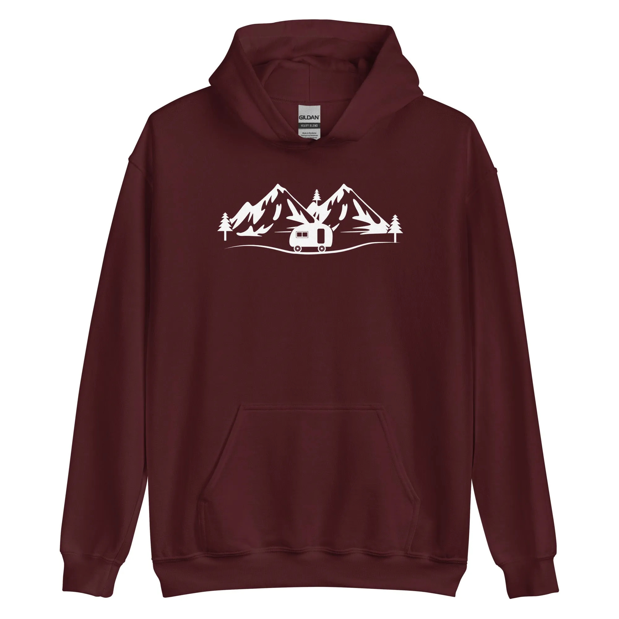 Berge - Camping Caravan - (11) - Unisex Hoodie