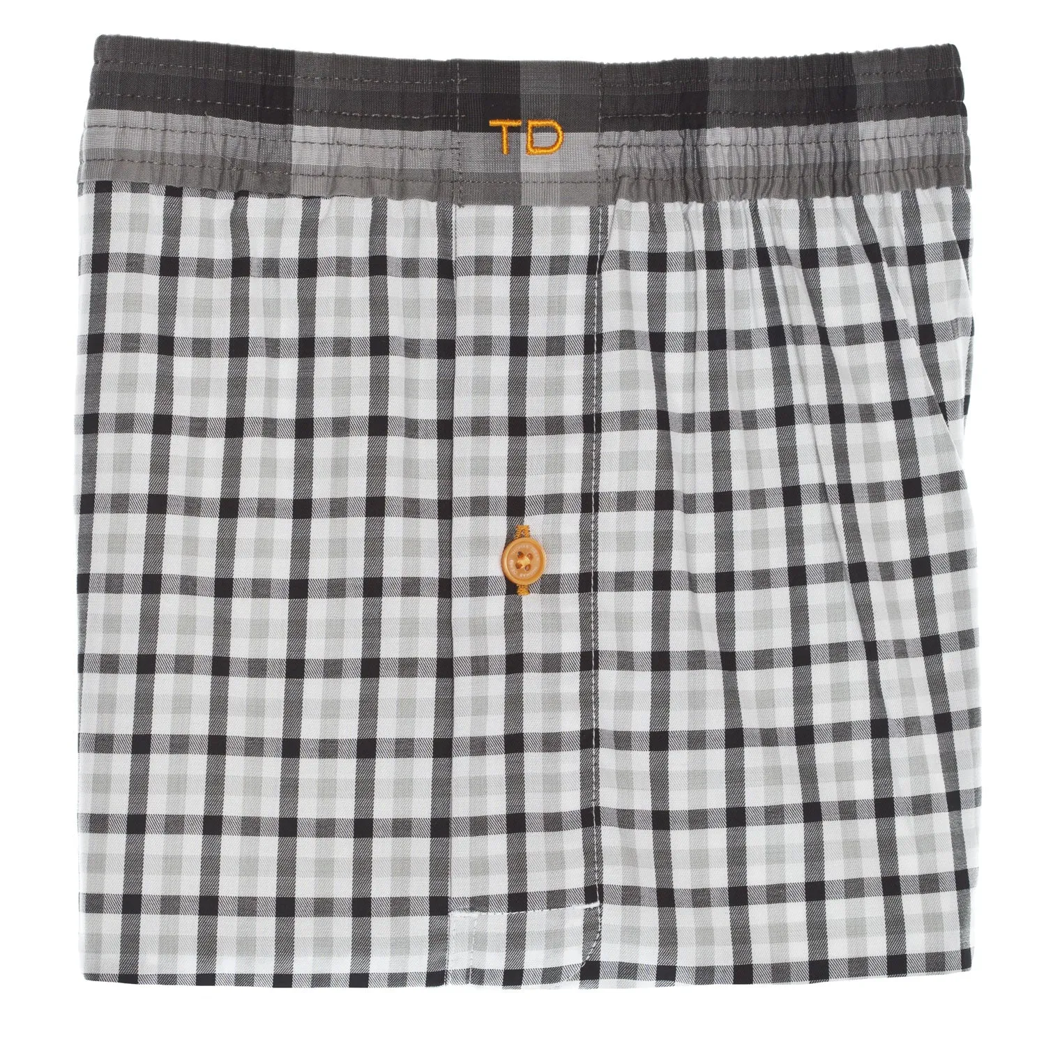 Black Check Boxer Short