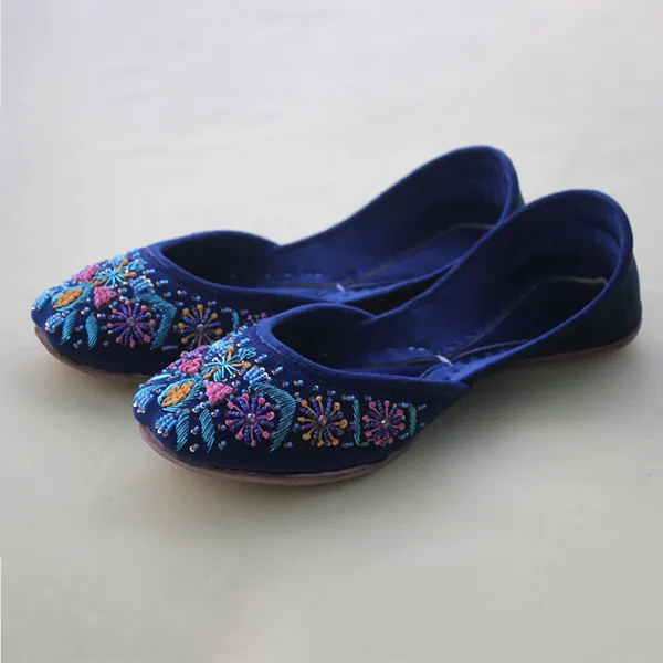 Blue Fancy Khussa for Women