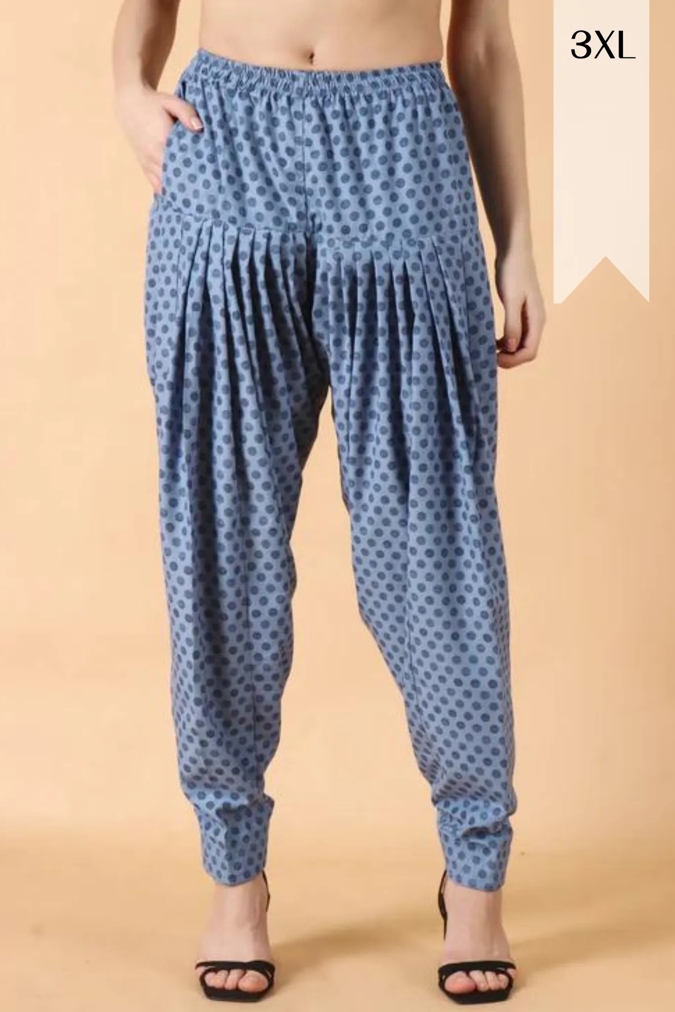 Blue Polka Salwar