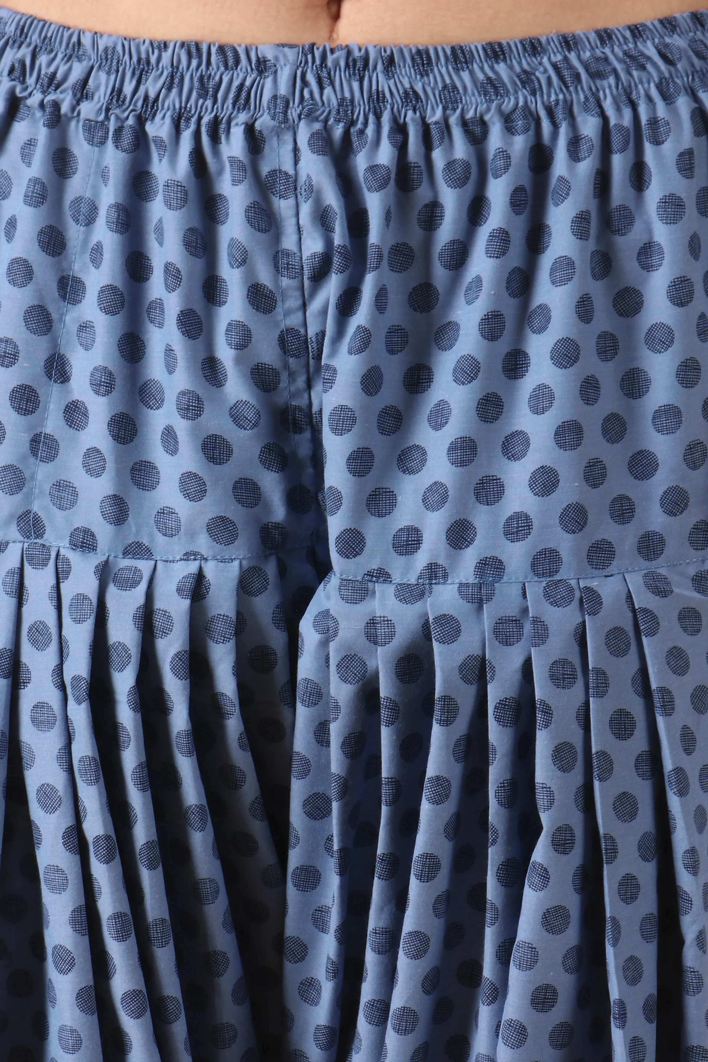 Blue Polka Salwar