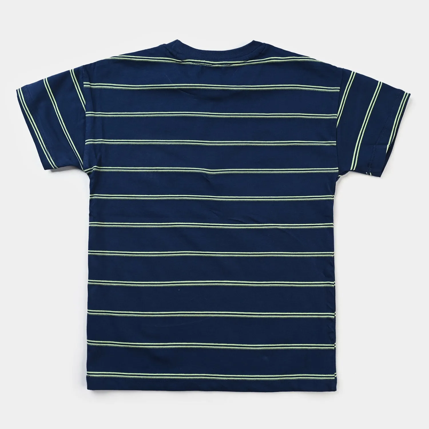 Boys Cotton Jersey T-Shirt H/S It's Time To Be A Hero-Navy Peony