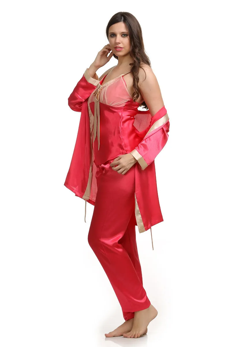 Cherry Night suit with Robe