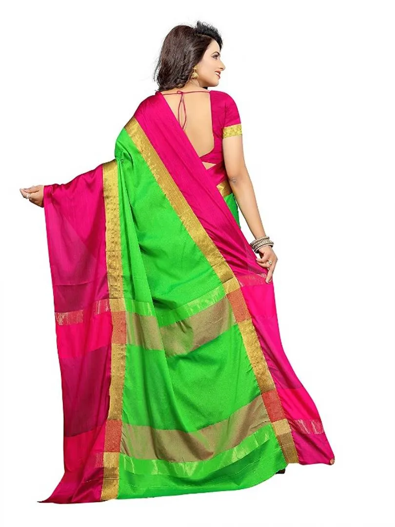 Cotton Silk Saree with Blouse