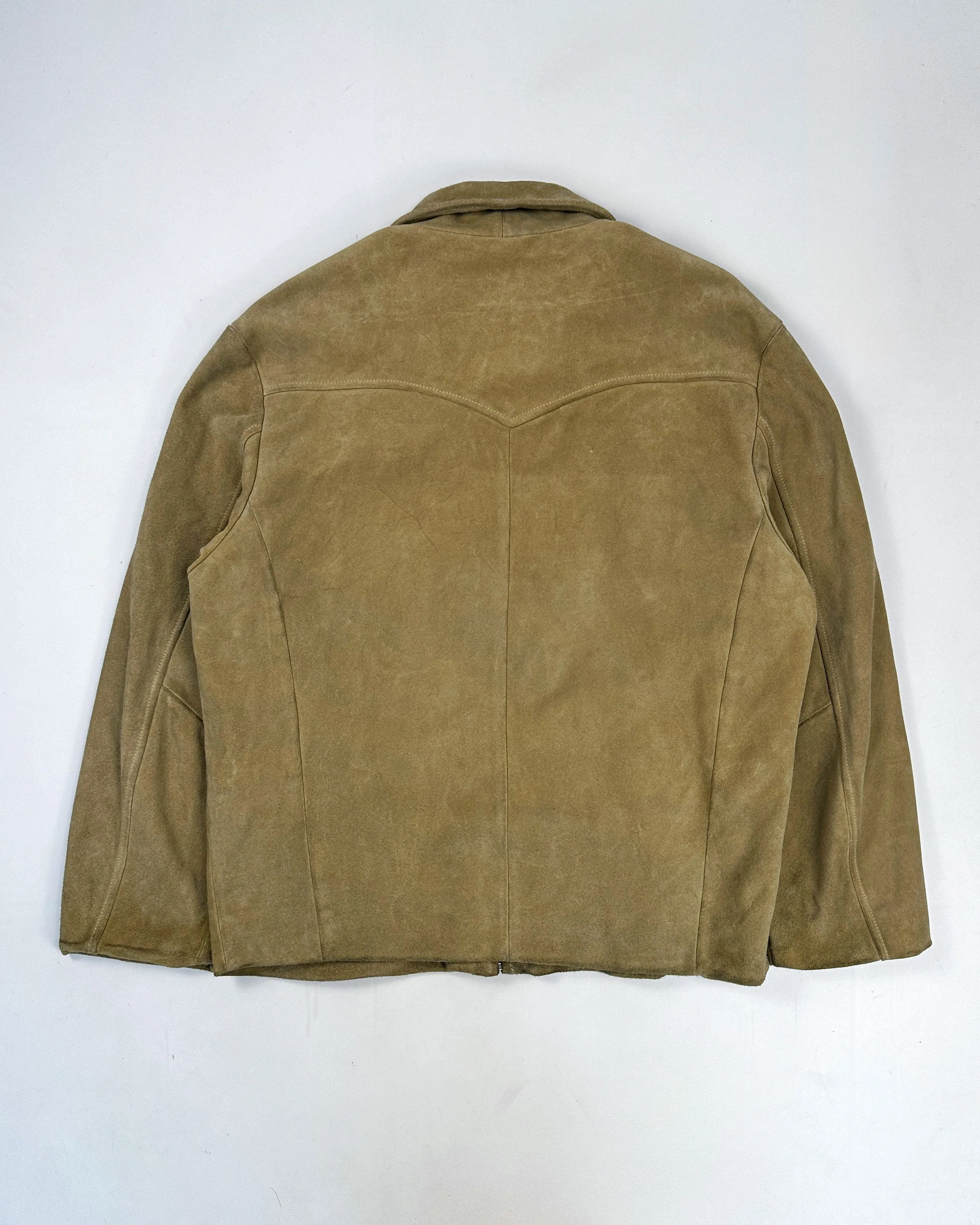 Diesel Camel Suede Zip-Up Jacket 1990's