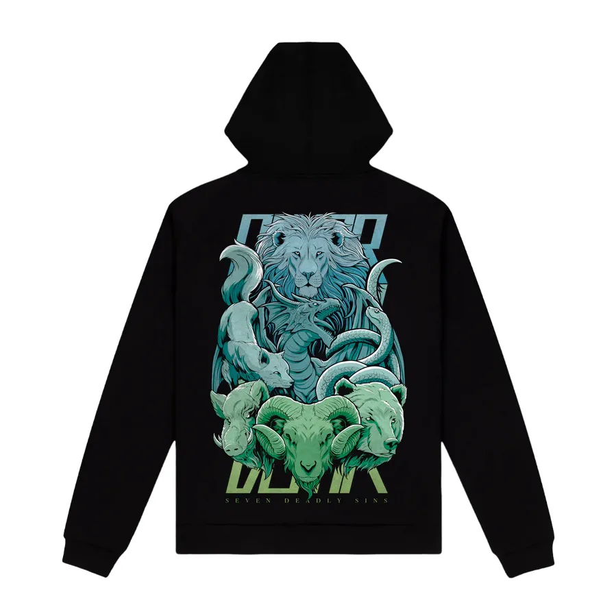 Dolly Noire black hoodie 7 deadly sins sw508-gq-01 black