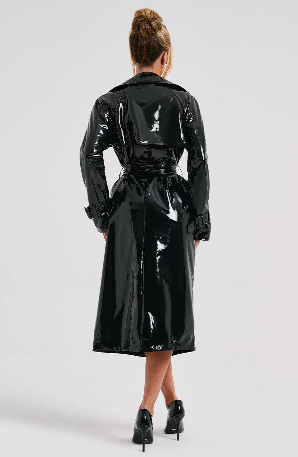 Dynasty Trench Coat - Black