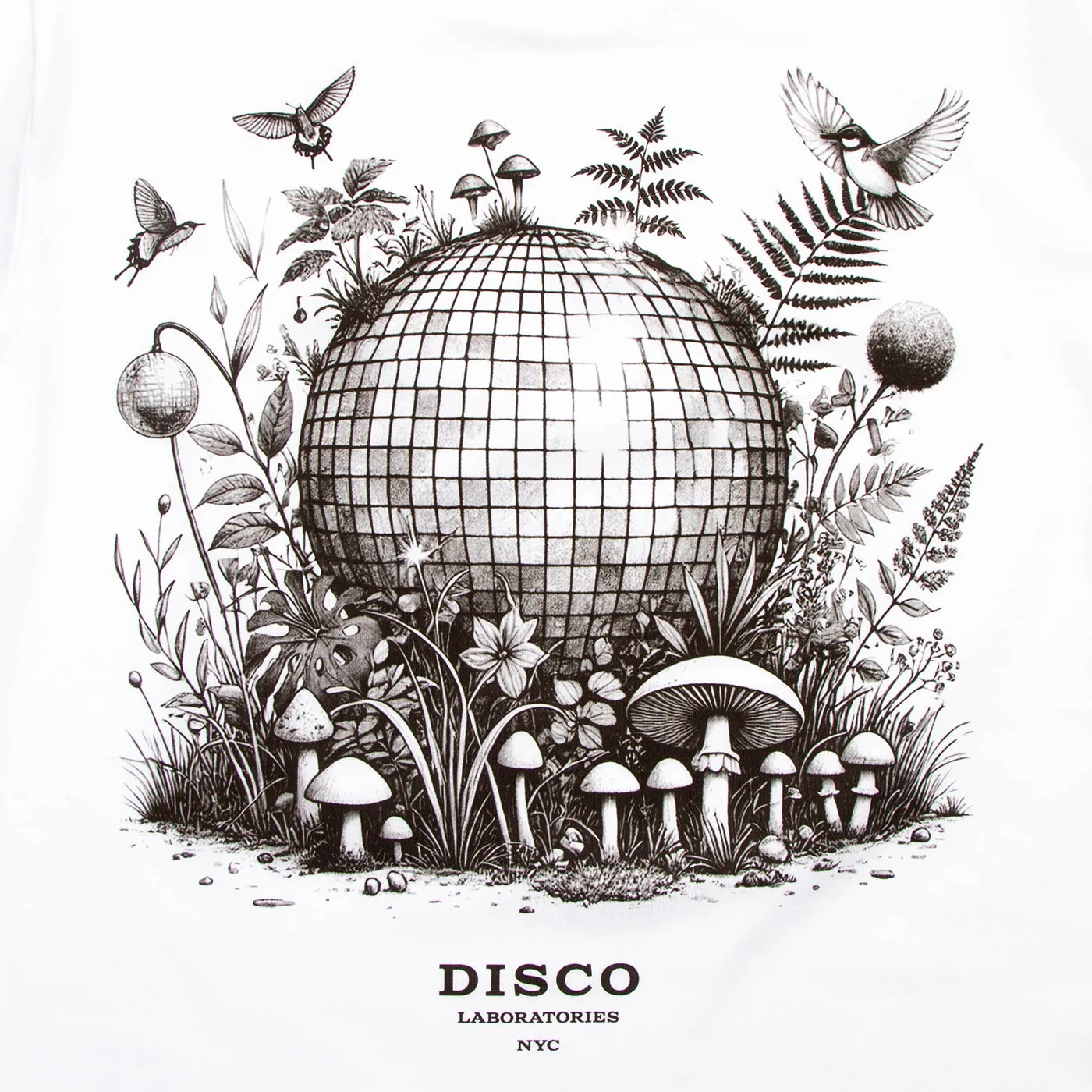 Ecology Disco Labs NYC Back Print - Tshirt - White