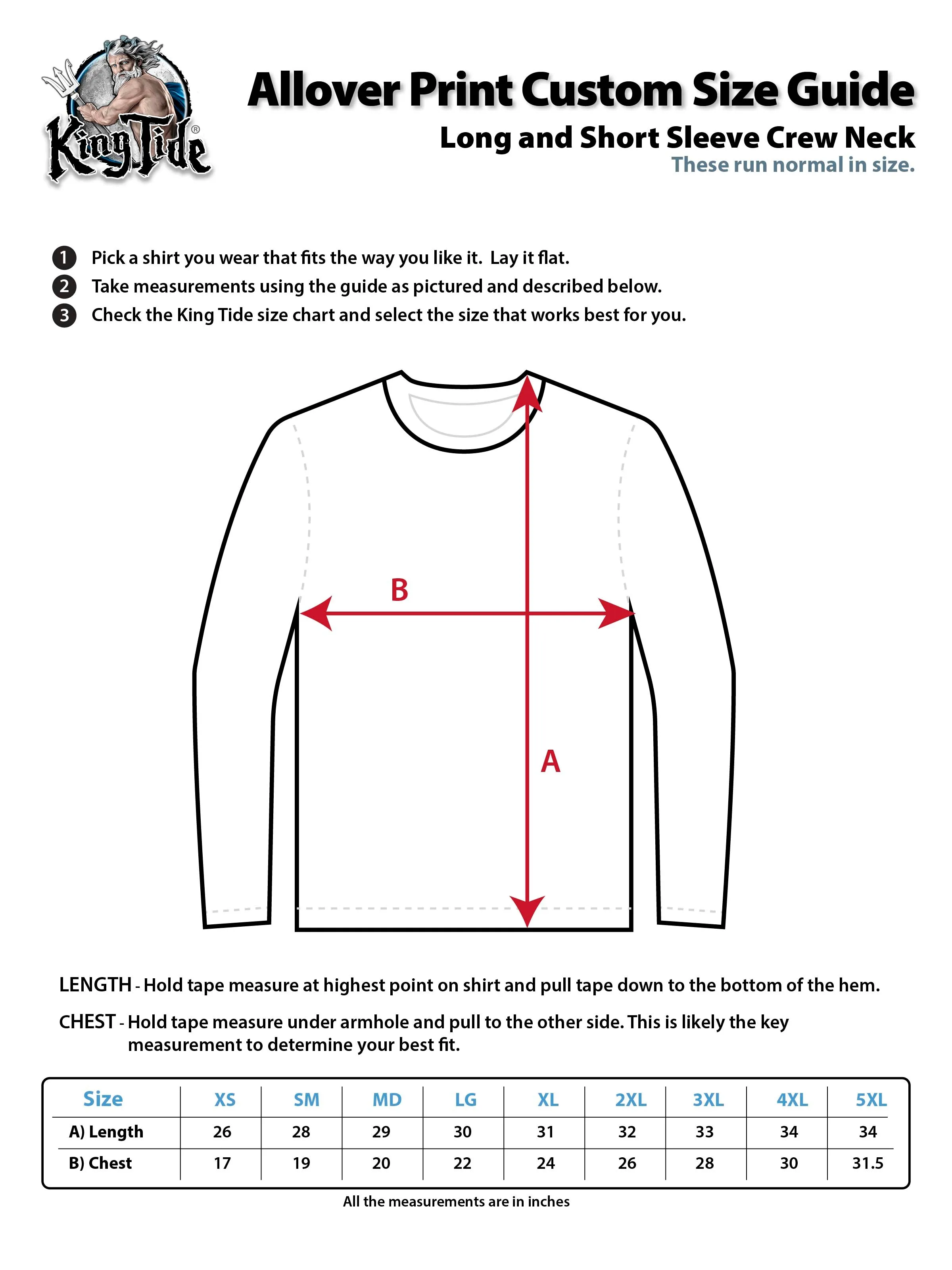 Ft. Pierce, FL / King Tide Allover Chart Shirt