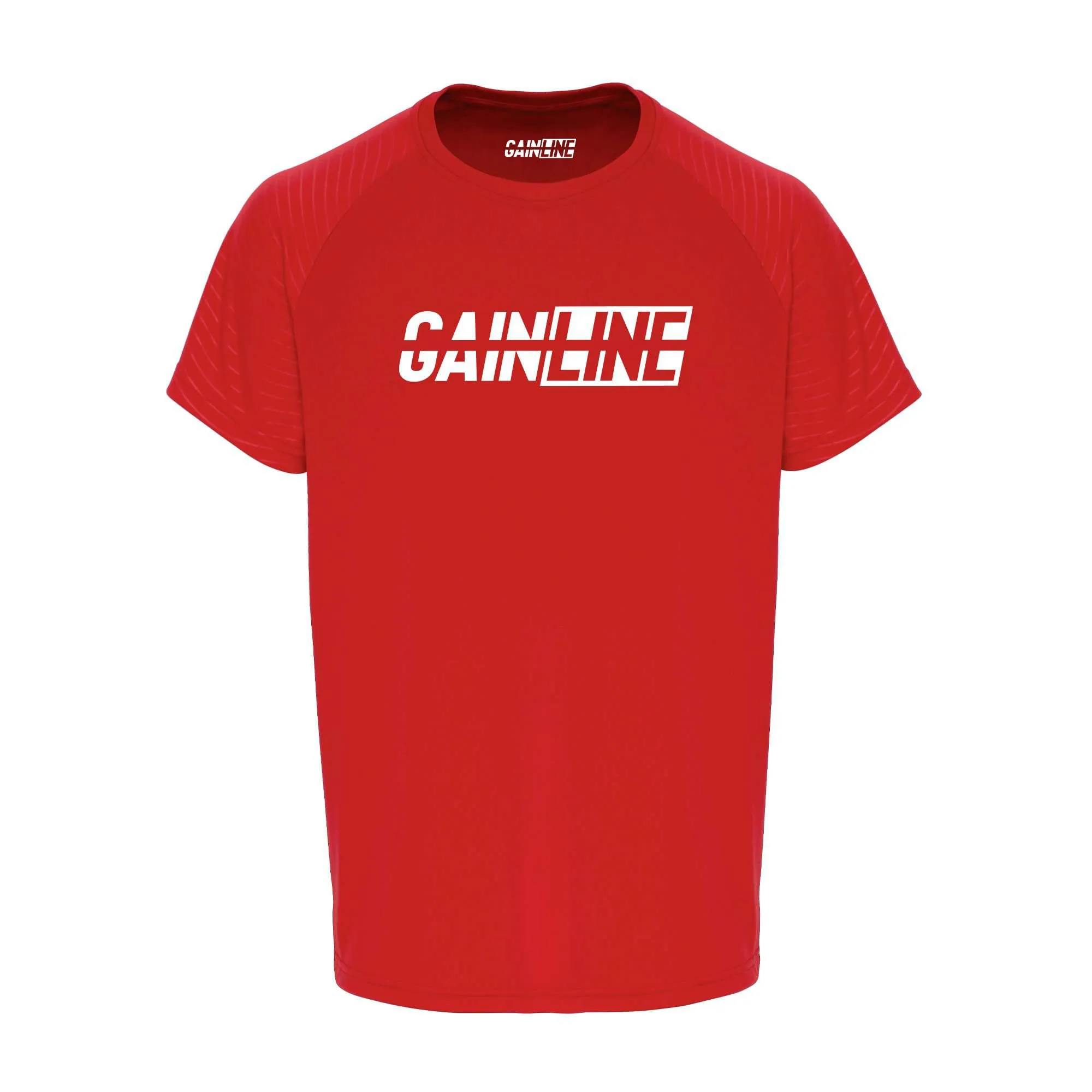 Gainline Rugby Ribbed T-Shirt - Red