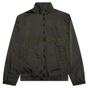 Garment Dye Embroidered Jacket - Military Green