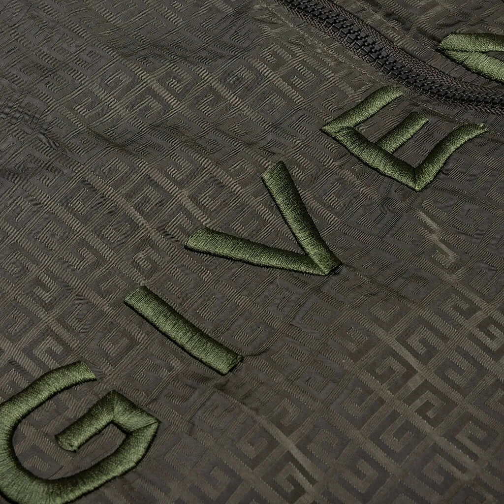 Garment Dye Embroidered Jacket - Military Green