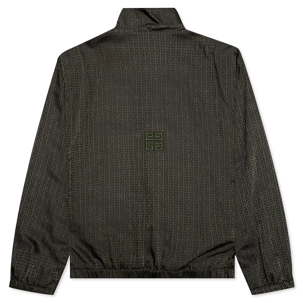 Garment Dye Embroidered Jacket - Military Green