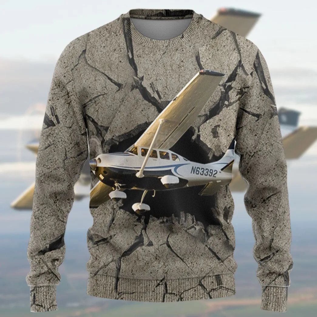 Gearhuman 3D Cessna Flying Through Tshirt Hoodie Apparel