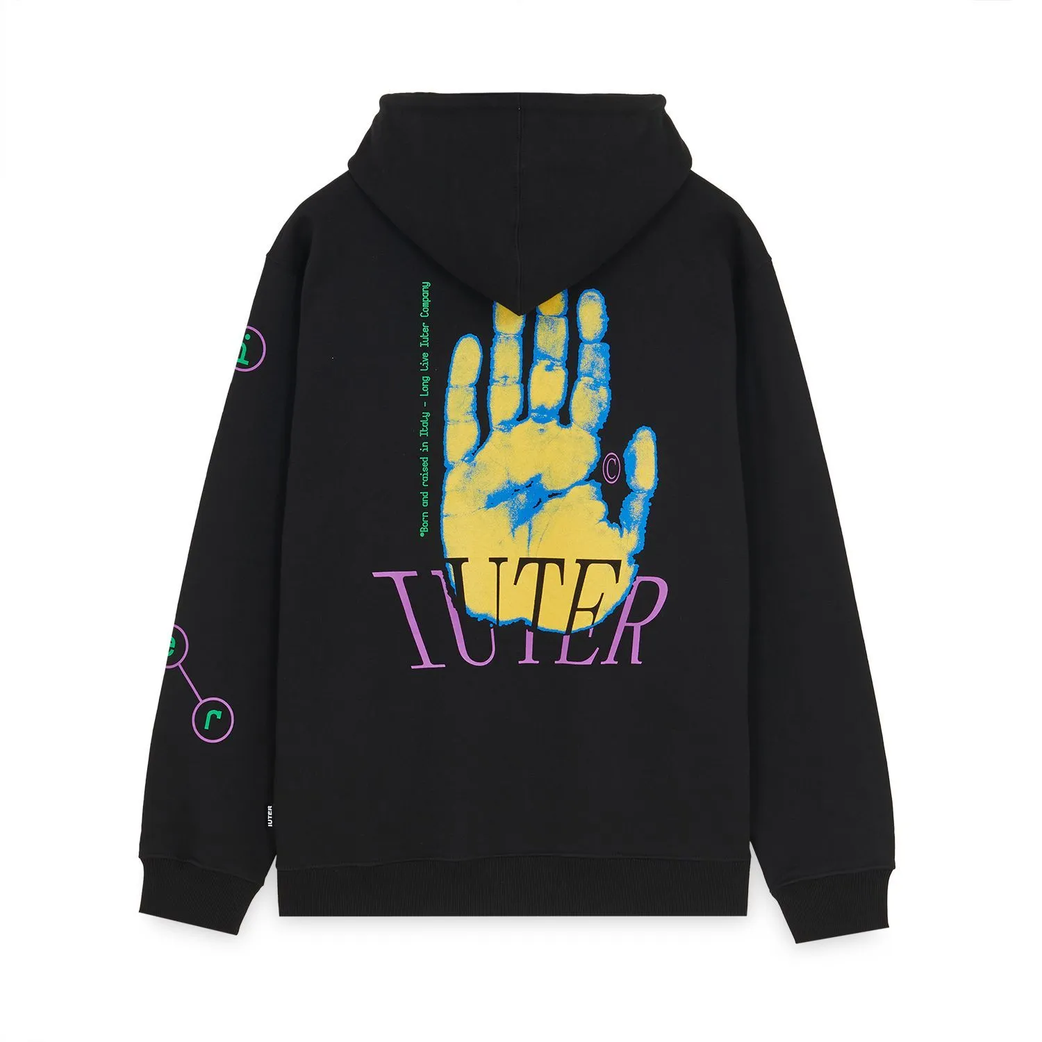 HAND HOODIE BLACK