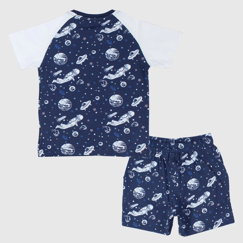 I Love Space Short-Sleeved Pajama