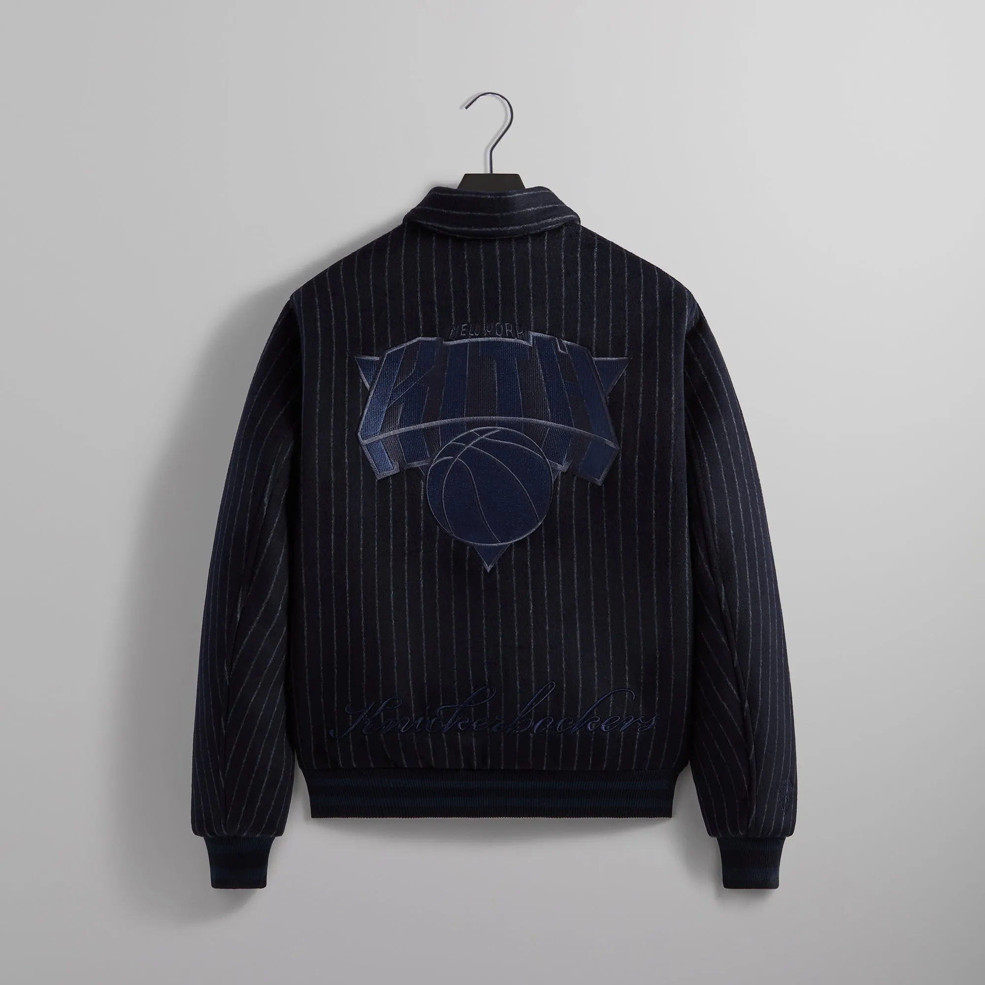 Kith for the New York Knicks Wool Collared Coaches Jacket - Nocturnal