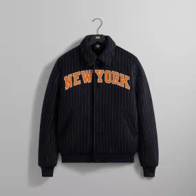 Kith for the New York Knicks Wool Collared Coaches Jacket - Nocturnal