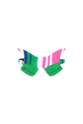 Kitsune Emerald Stripe Silk Sleep Mask