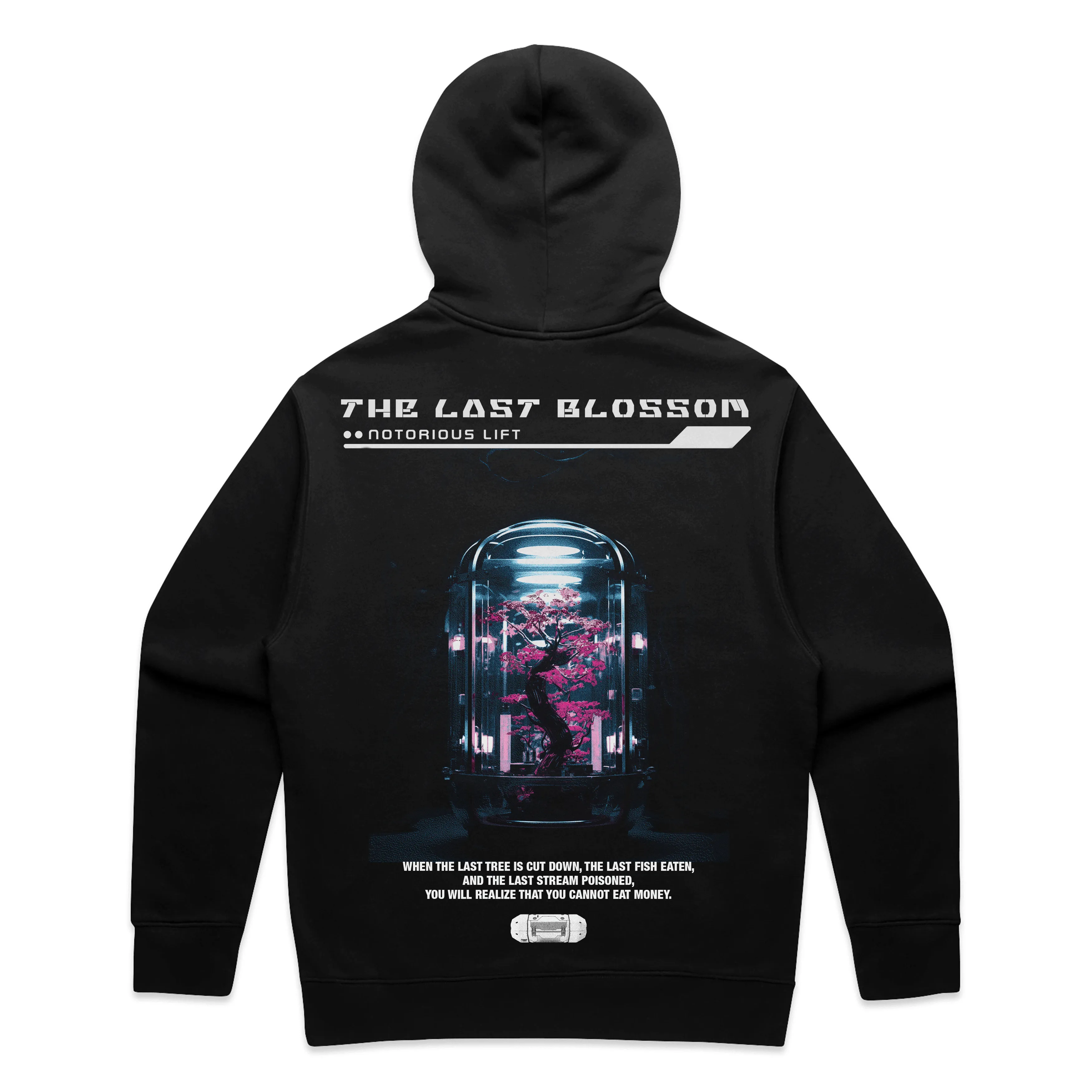 Last Blossom Hoodie Black