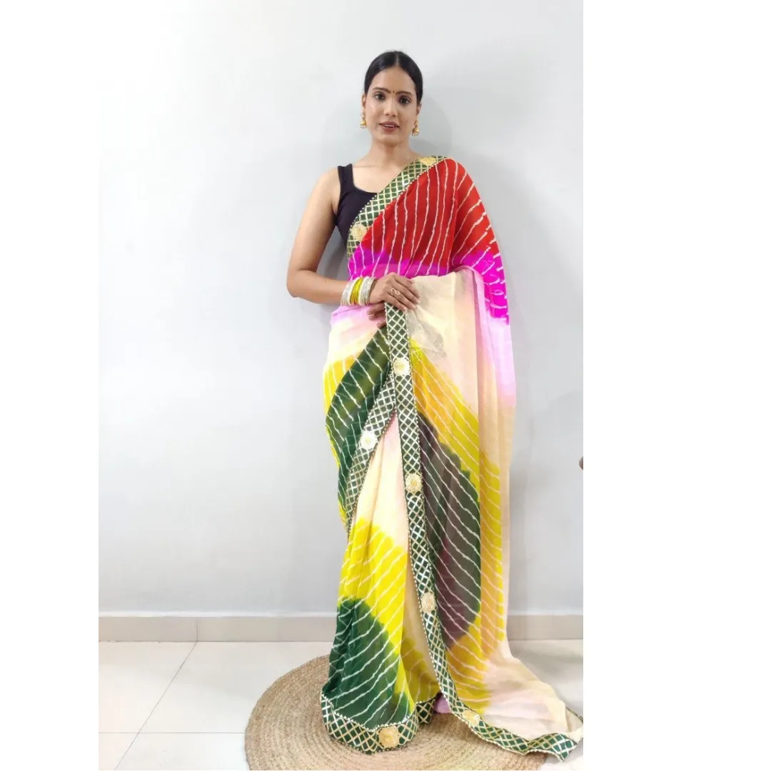 Leheriya Party wear Women Saree