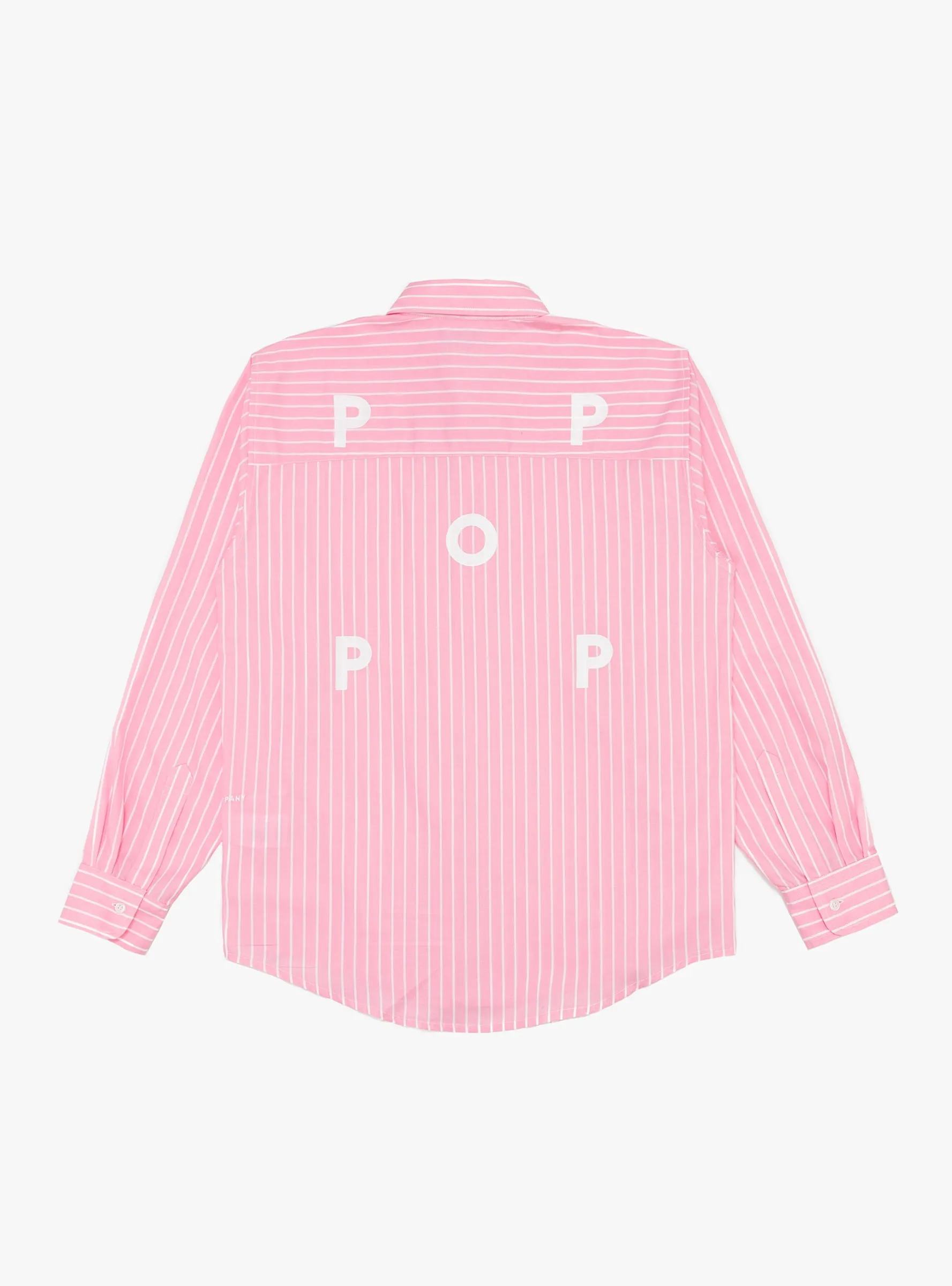 Logo Striped Shirt Pink