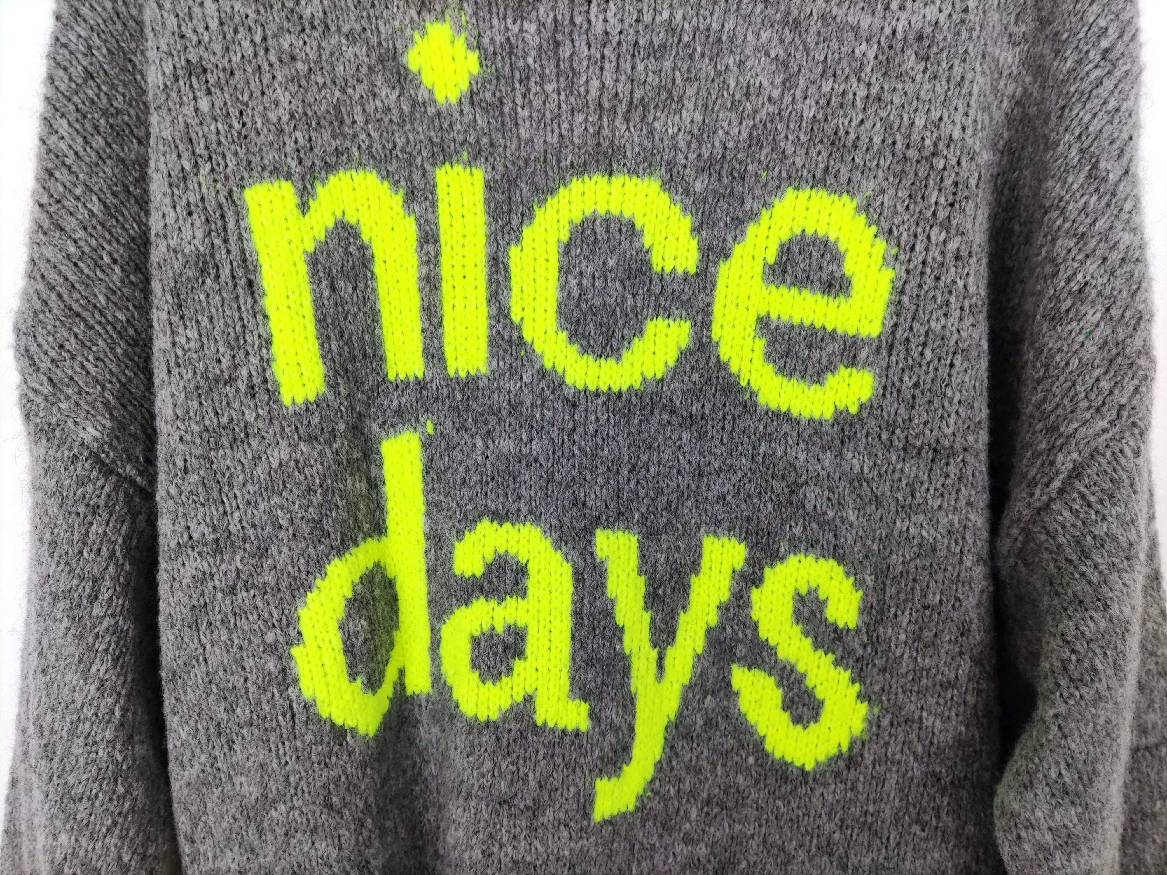 LONG PULLOVER NICE DAYS GRAU NEON ONE SIZE