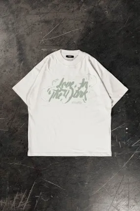 LOVE IN THE DARK VANILLA / OFF WHITE T-SHIRT