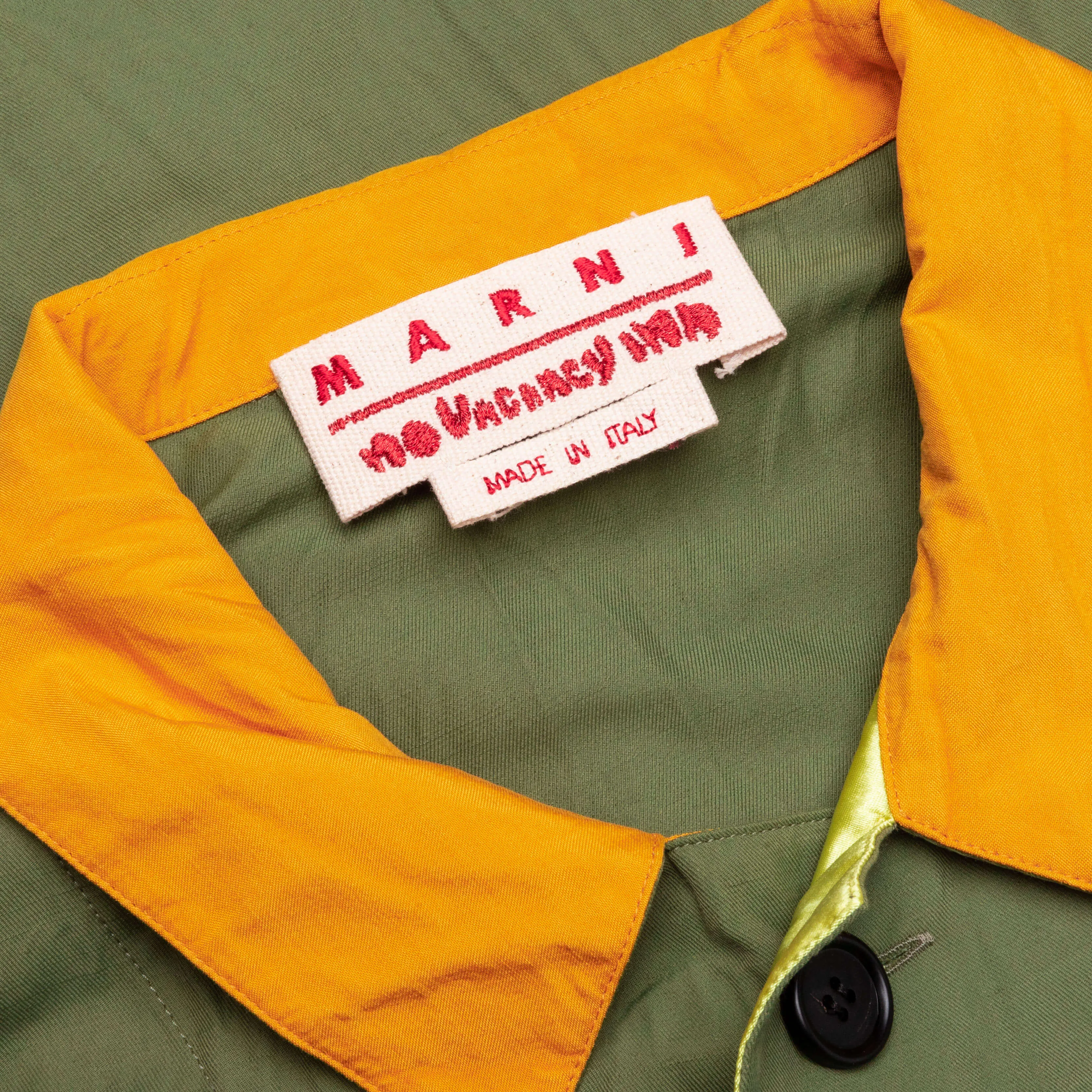 Marni x No Vacancy Inn Gabardine Jacket - Stone Green