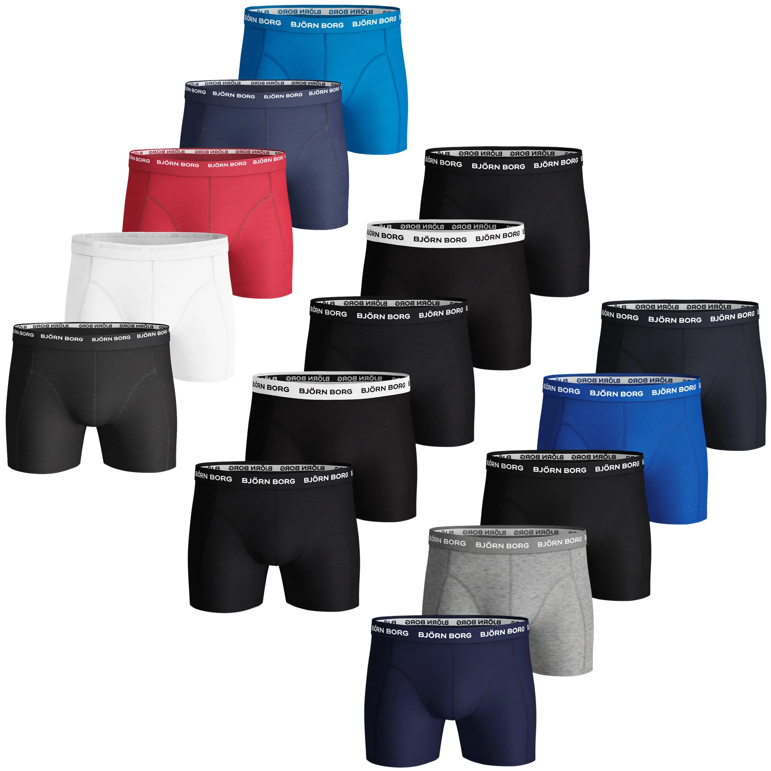 Mens Bjorn Borg For Him Cotton Stretch Boxer Shorts (5-Pack)