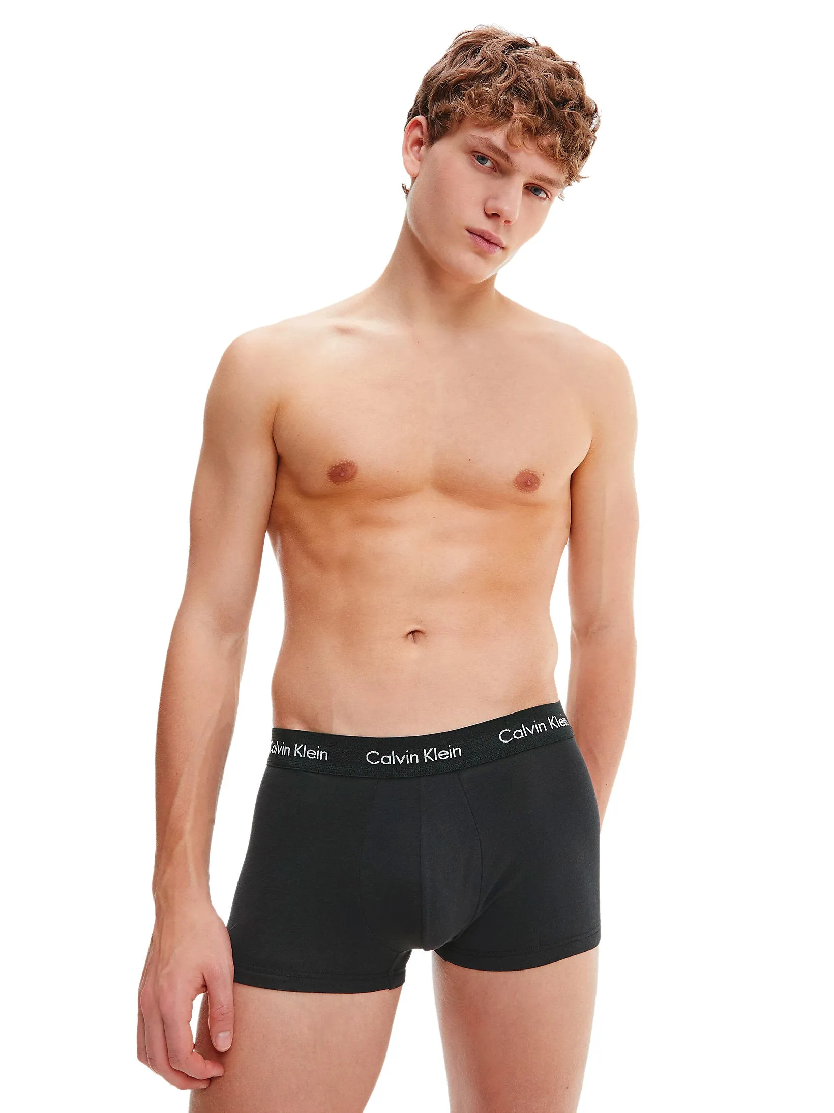 Mens Calvin Klein Boxer Shorts Low Rise Trunks 3 Pack