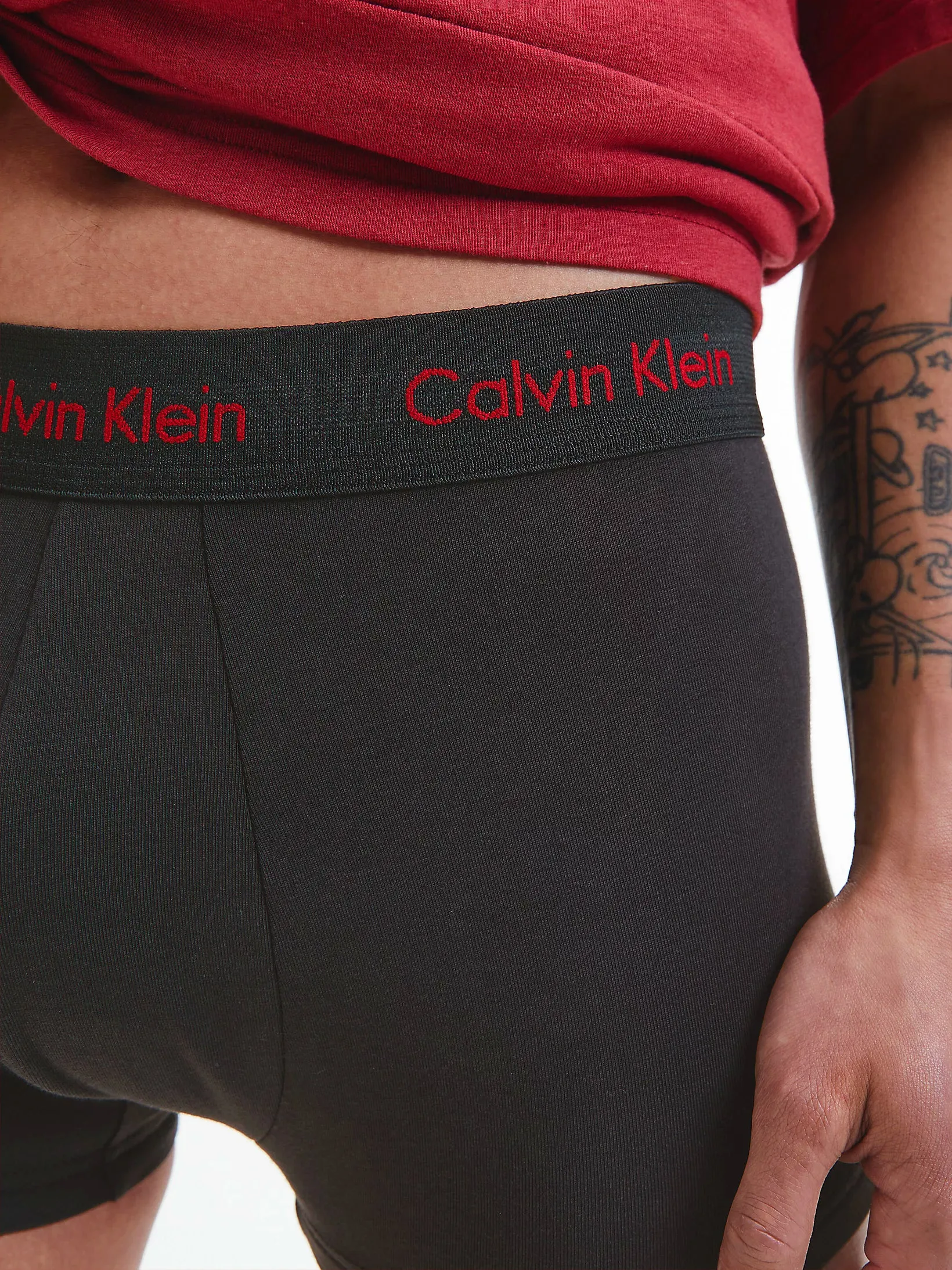 Mens Calvin Klein Boxer Shorts Low Rise Trunks 3 Pack