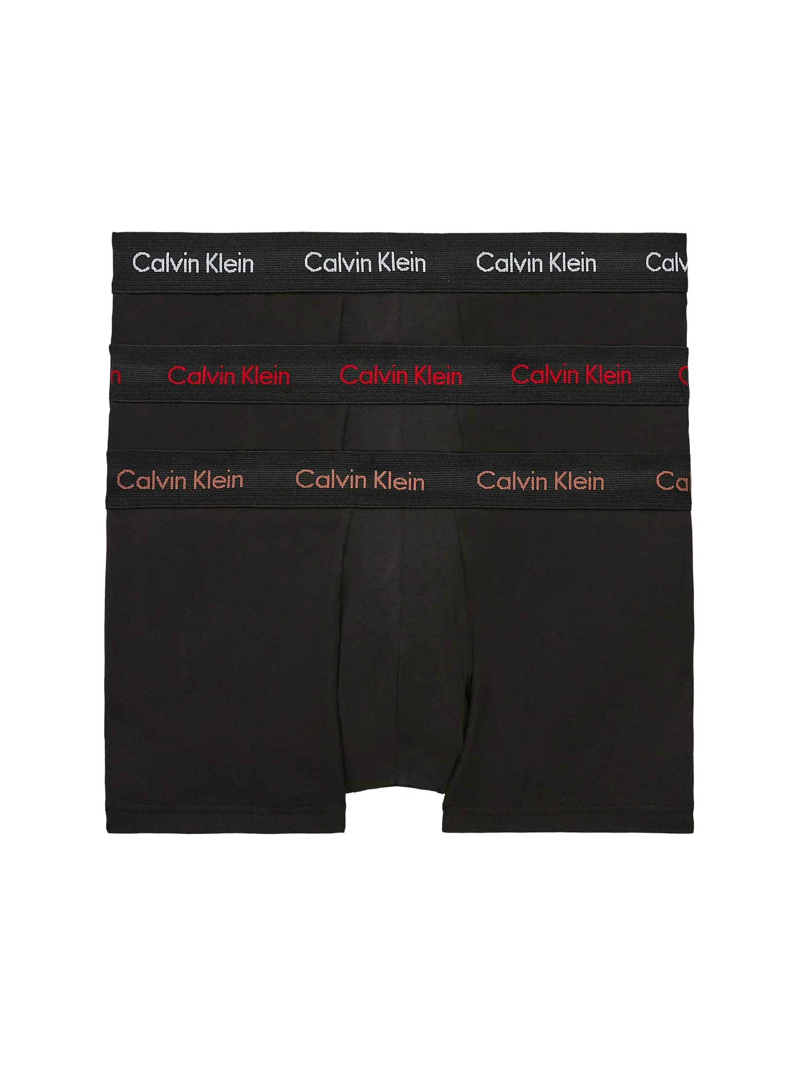 Mens Calvin Klein Boxer Shorts Low Rise Trunks 3 Pack