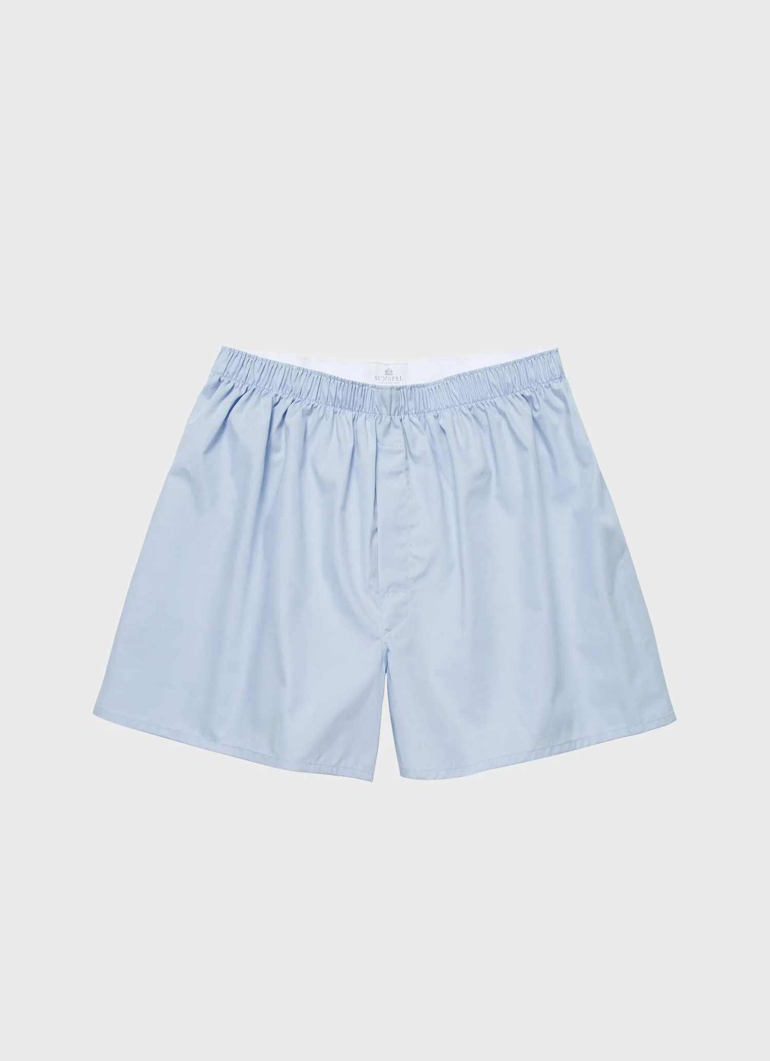 Men's Classic Boxer Shorts in Plain Blue