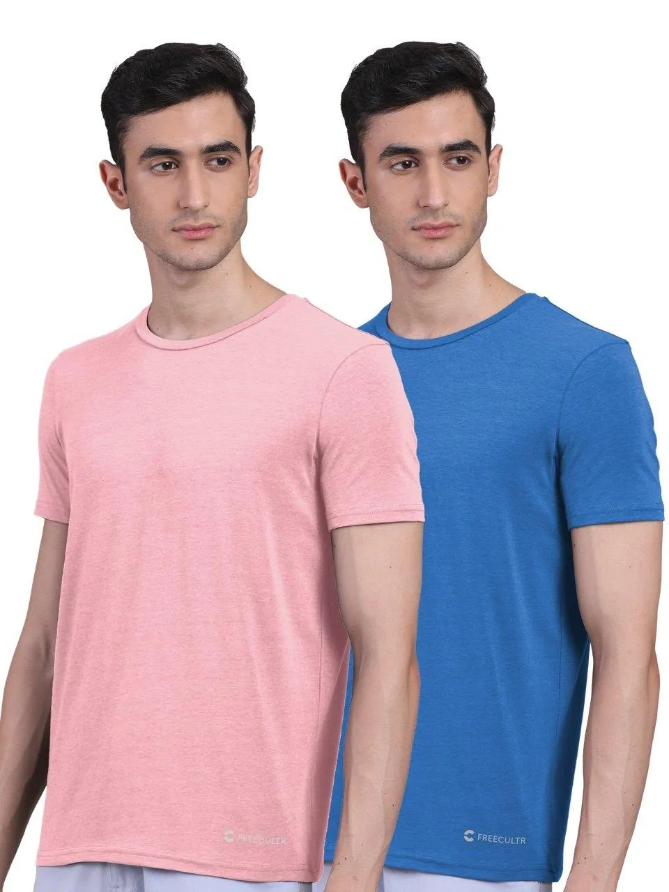 Men's Half Sleeves Bamboo Undershirts (Loungewear & Sleepwear) - Pack of 2