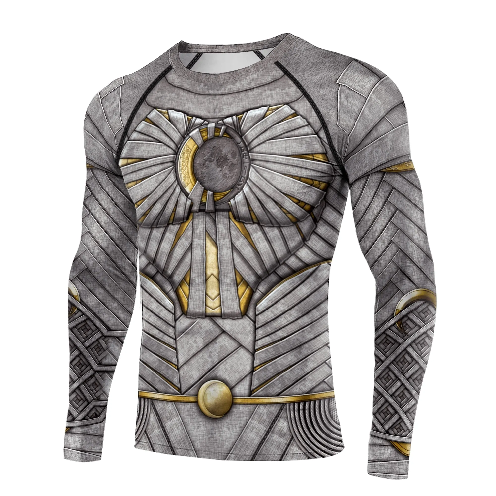 Men's 'Moon' Elite Long Sleeve Compression Rashguard Shirt