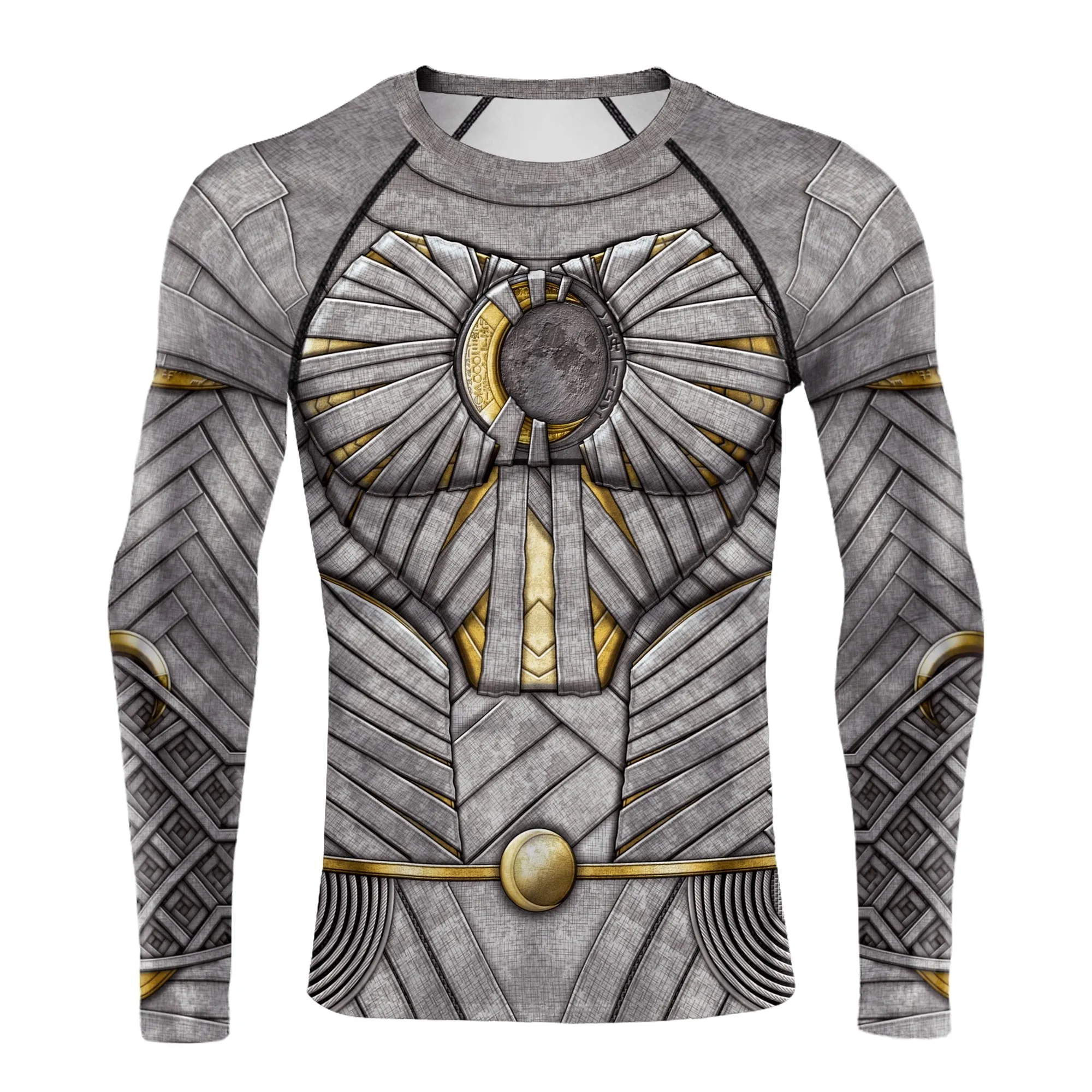 Men's 'Moon' Elite Long Sleeve Compression Rashguard Shirt