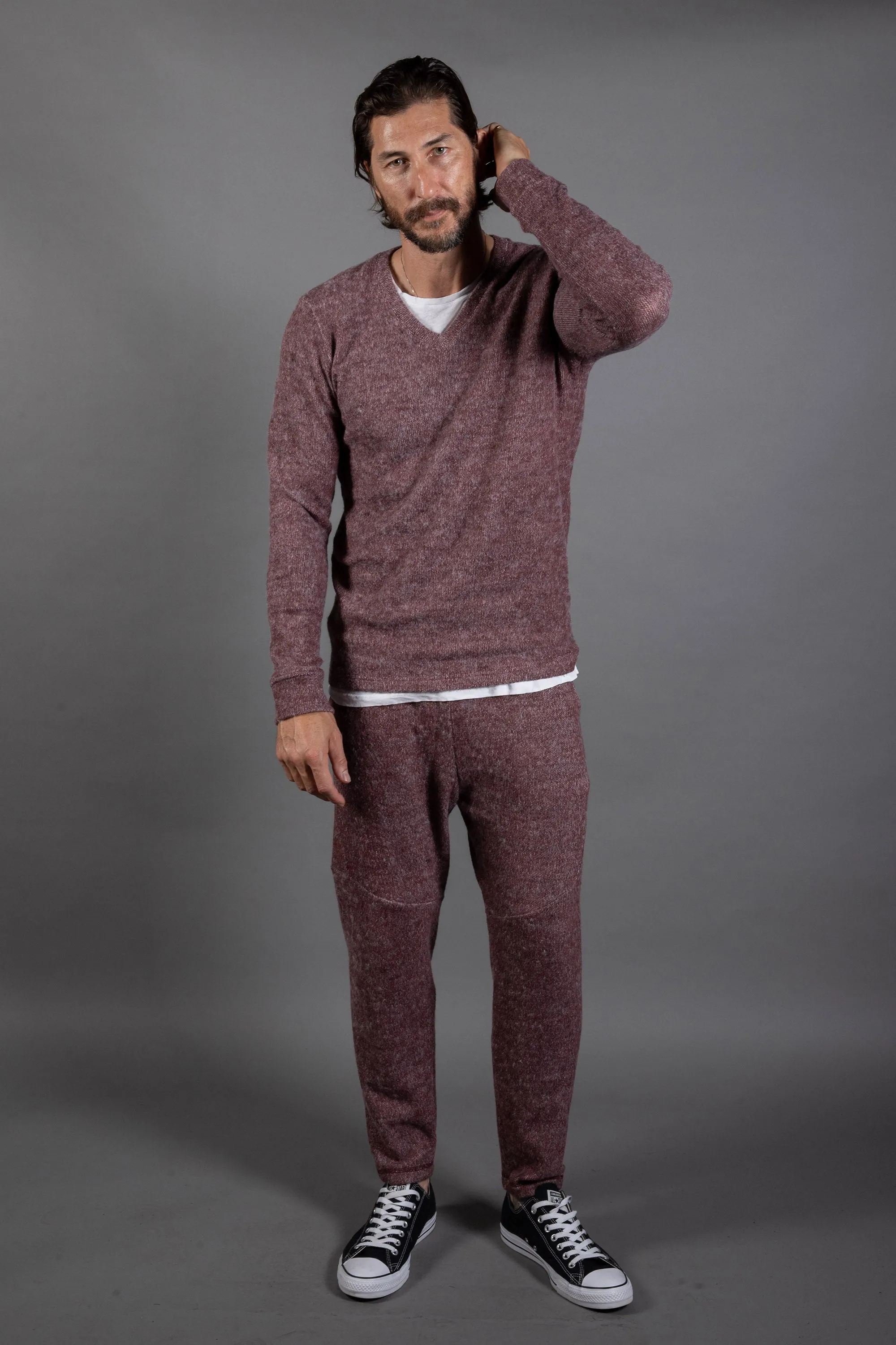 Men's Soft Knit Melange Jogger Pant