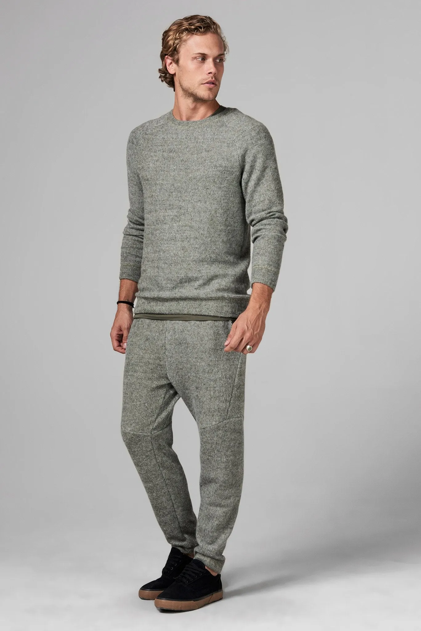 Men's Soft Knit Melange Jogger Pant