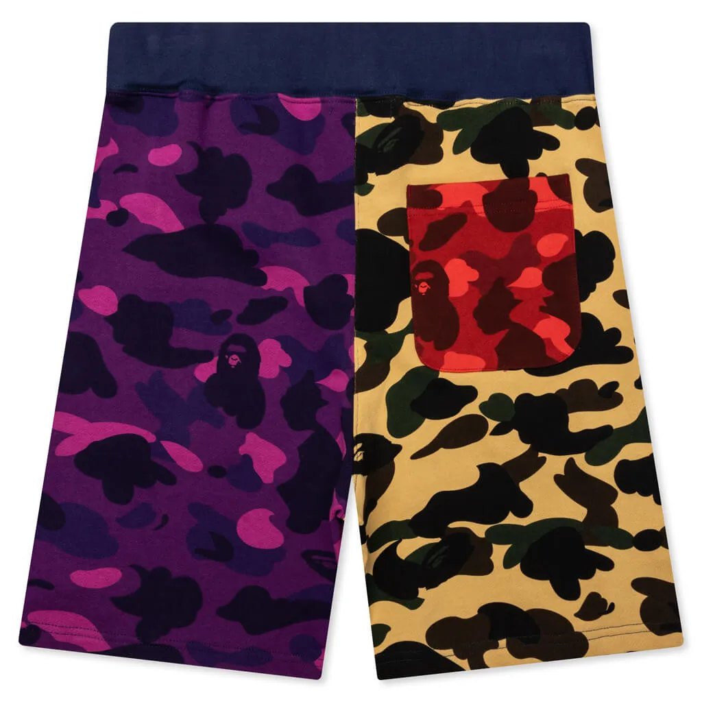 Mix Camo Crazy Sweat Shorts - Multi