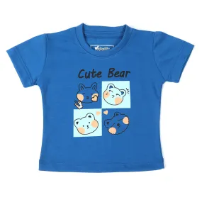 Newborn Boys Half Sleeves T-Shirt - Blue